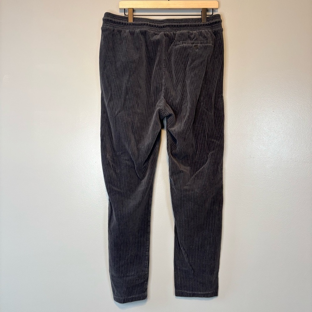 Ugg Large Averey Cotton Drawstring Corduroy Tapered Lounge Pants Charcoal - Picture 5 of 8